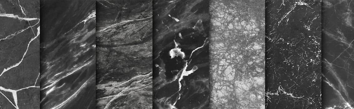 Black Indian Marble tiles display unit calibrated cut to size for interior projects