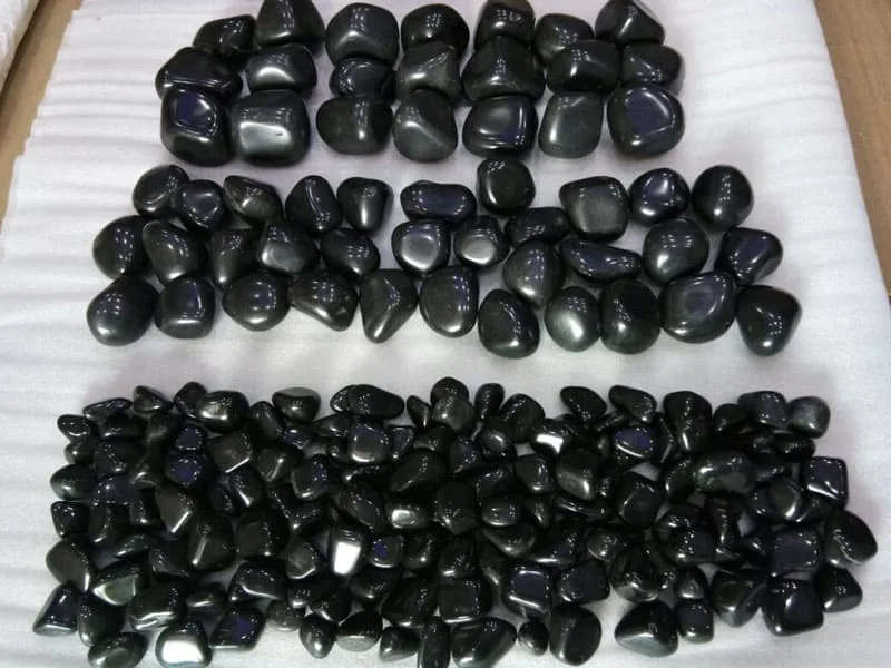 oval-jumbo-size-black-fine-polished-pebbles-flower-vase-multi-purpose-creative-garden-decorative-stones