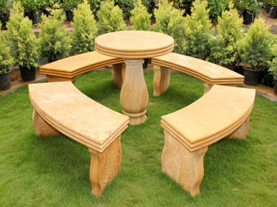 yellow-limestone-garden-furniture-articles-exporter-supplier-manufacturer
