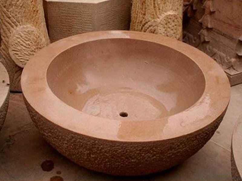 sandstone-wash-basin-indoor-articles
